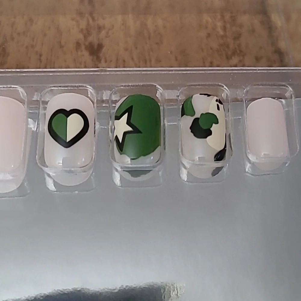 2/$16 Camouflage Press On Nails